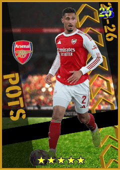 William Saliba (CB, rating 97) - POTS English League 25-26 card