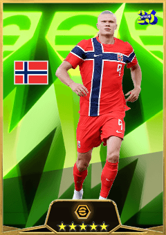 Erling Haaland (CF, rating 97) - POTD International Cup Day 6 card